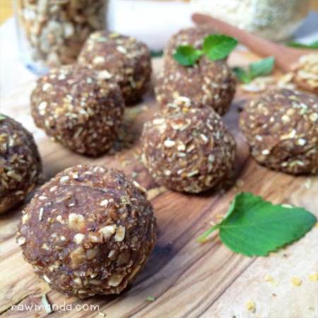 Raw Nut-Free Mushroom Meatballs Easy Vegan Recipe